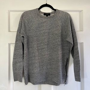 J Crew gray crew neck sweatshirt, size SMALL